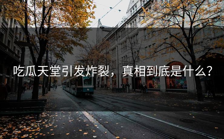 吃瓜天堂引发炸裂，真相到底是什么？
