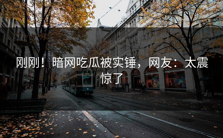 刚刚！暗网吃瓜被实锤，网友：太震惊了